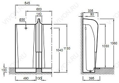 Jacob Delafon Панель разделительная для писсуара "Boissire 2" EN480-00 верхняя – фотография-3